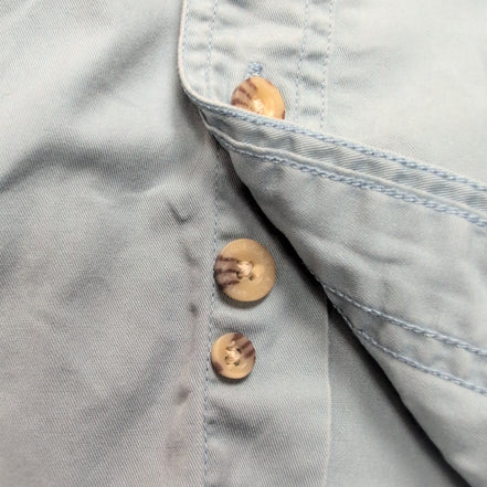 Carhartt Chemise Vintage Bleu Clair Manches Courtes 100% Coton Homme XL