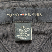 Pull Tommy Hilfiger Col V Bleu Marine Coupe Large - Taille 3XL (XXL TG)