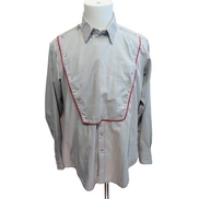 Chemise Rockmount USA L Western Ranch Wear Vintage Rare Denver Gris