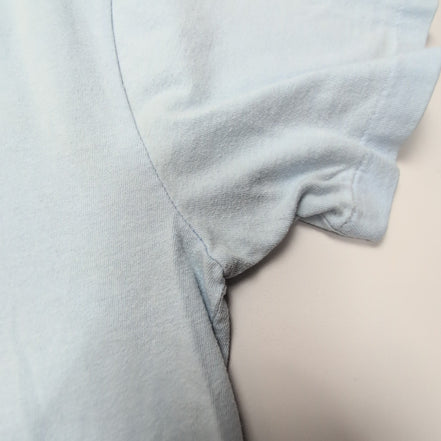T-shirt Polo Ralph Lauren M Bleu Clair Logo Jaune 100% Coton