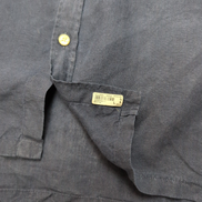 Chemise Lacoste 44 XL 100% Lin Bleu Marine Regular Fit Made in Romania