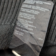 Pull col zippé Tommy Hilfiger vintage noir profond homme taille L/XL