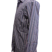Chemise Polo Ralph Lauren Shirt M Curham Sport Violet Rayée Poche Col Classique