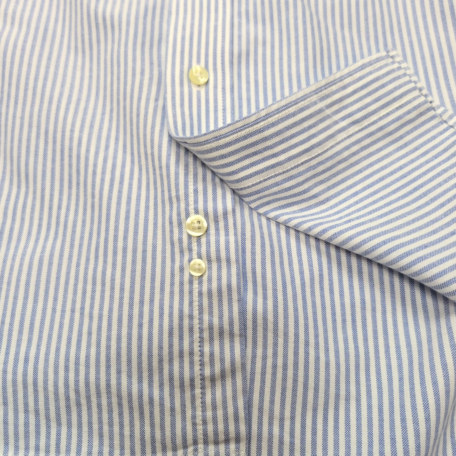 Chemise Chaps Oxford Bleue à Rayures manches longues Taille L/XL