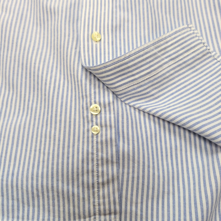 Chemise Chaps Oxford Bleue à Rayures manches longues Taille L/XL