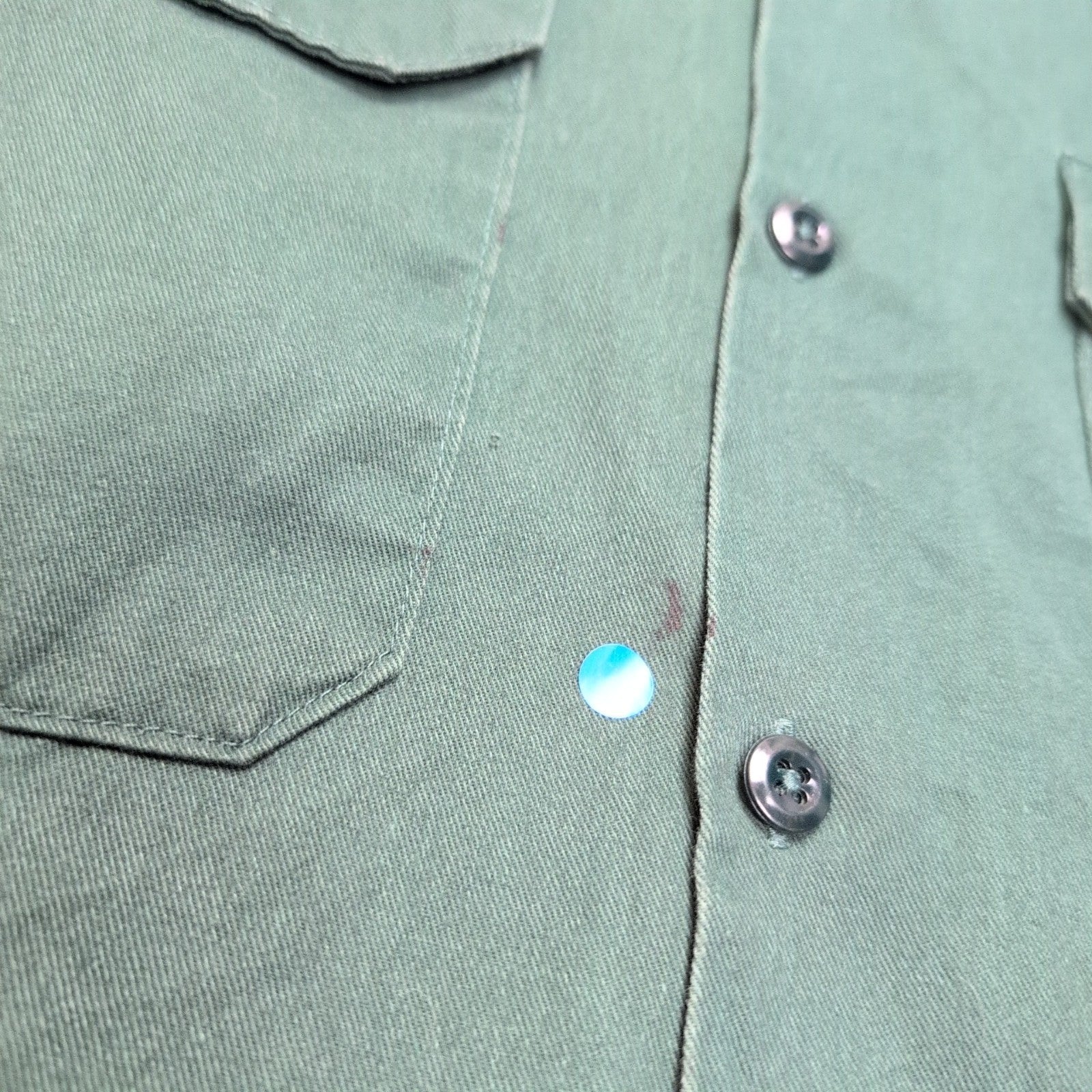 Chemise Dickies L Vert Bouteille Manches courtes Workwear 2 Poches Honduras