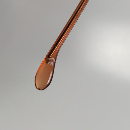 Bar-On® Lunettes de Soleil Ambre Y2K Rimless Branches Métal Souple sans Charnièr