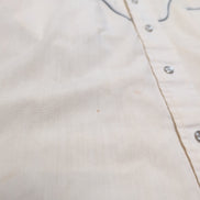 Chemise western Rocking K Ranchwear Kennington brodée crème S vintage