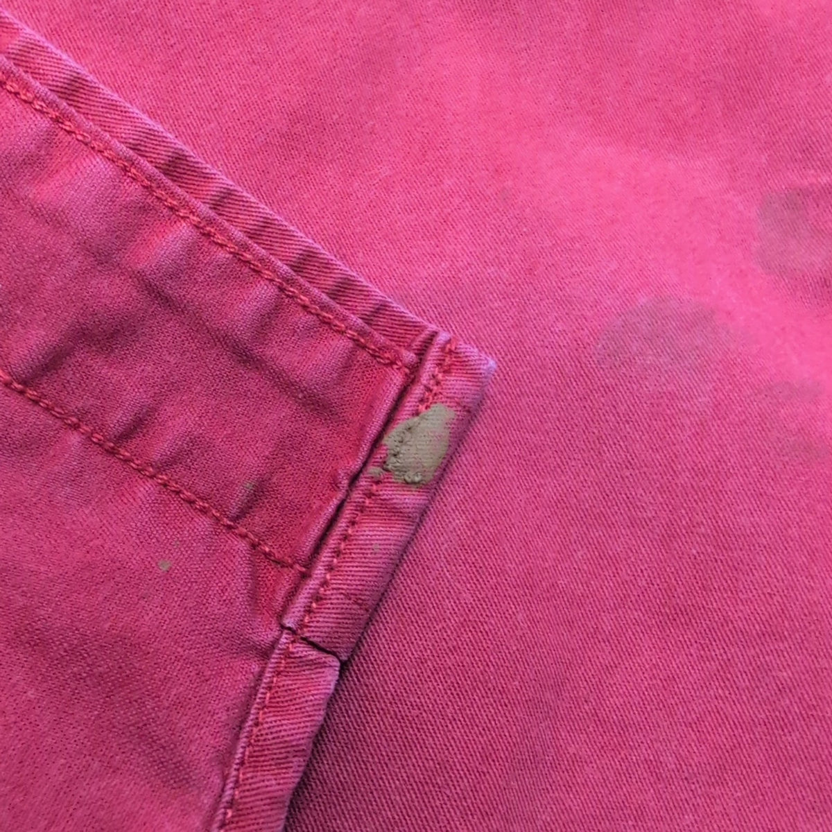 Chemise Tommy Hilfiger Rouge XLTG Made in Laos Logo Brodé Coton Poche