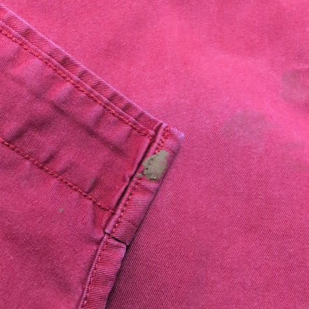Chemise Tommy Hilfiger Rouge XLTG Made in Laos Logo Brodé Coton Poche