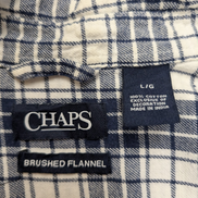 Chemise Flanelle CHAPS L Bûcheron Bleu Blanc 100% Coton |283S