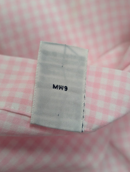 Chemise Ralph Lauren rose petits carreaux logo bleu ciel taille L #2555