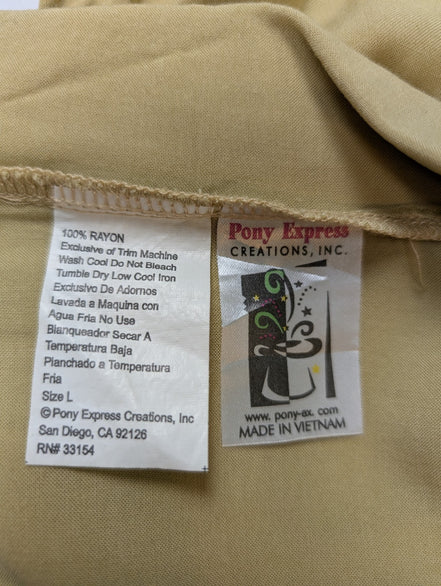 Chemise hawaïenne Poney Express Vodoo femmes maillot totem taille L #682h