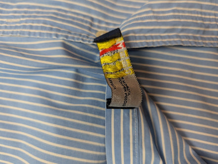 Chemise Nautica à Rayures Bleues & Blanches - Taille M
