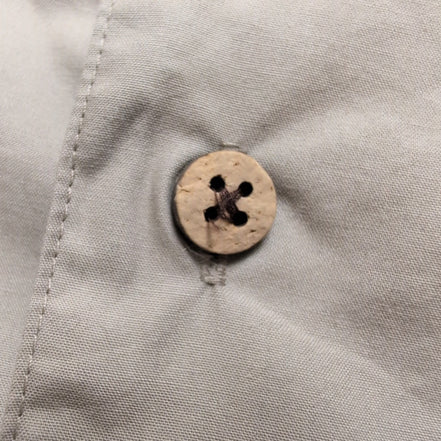 Chemise Chaps Ralph Lauren Manches Courtes Crème Coton Cuba Café Taille XLT