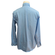 Chemise Chaps Bleu Ciel à Micro-Carreaux 1 Poche - Taille M/L