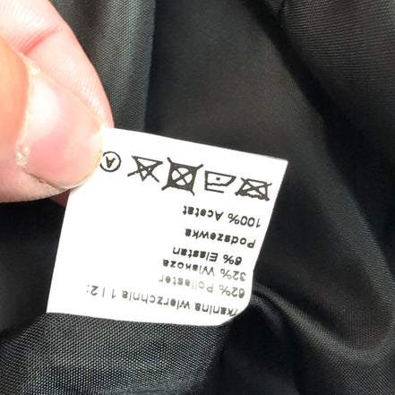 Robe Metaphora T38 Noire Motifs Sans Manches Zip Côté