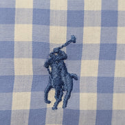 Chemise Ralph Lauren bleu ciel petits carreaux taille XL #2511