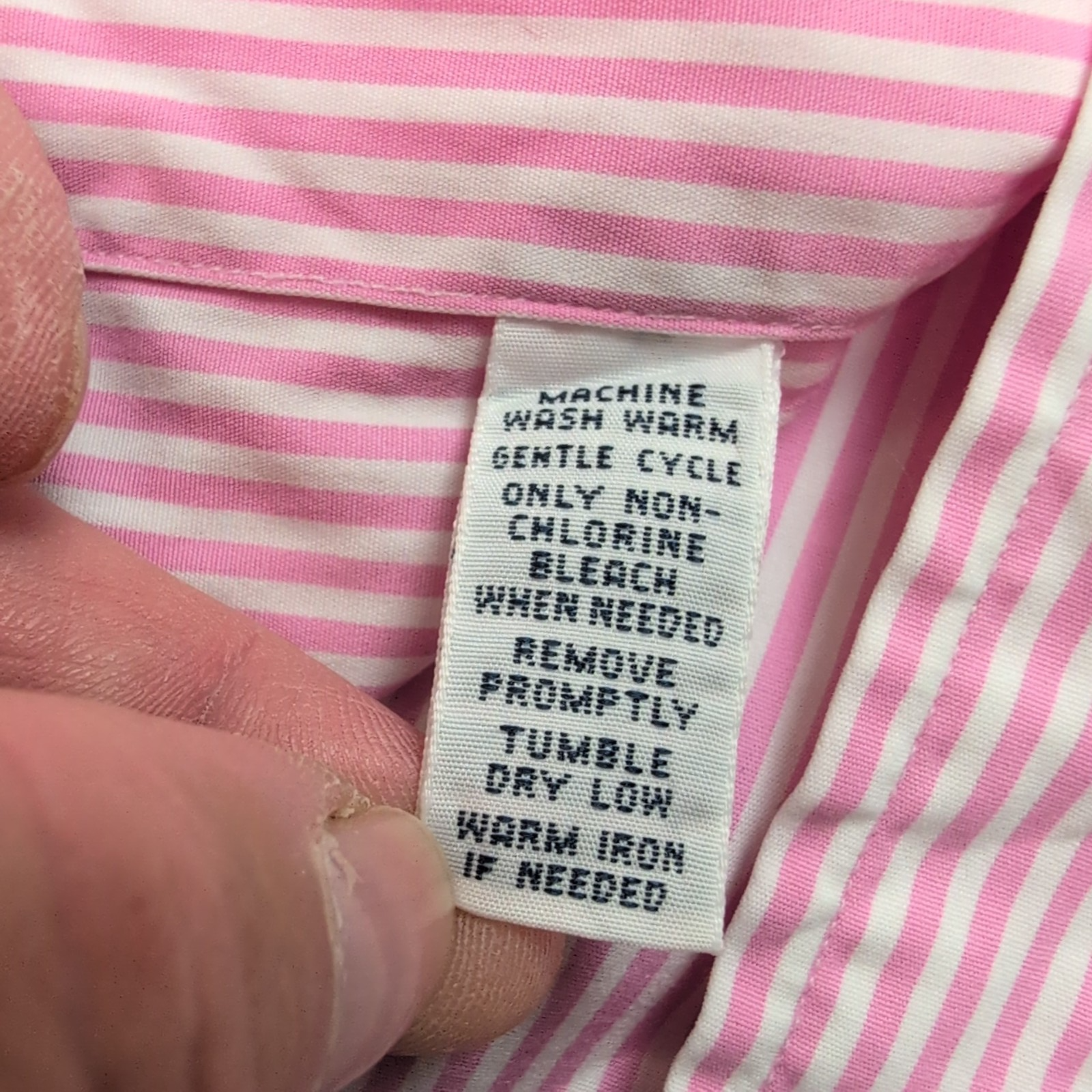 Chemise Ralph Lauren Taille XXL Custom Fit Rose Rayures Coton Logo Bleu