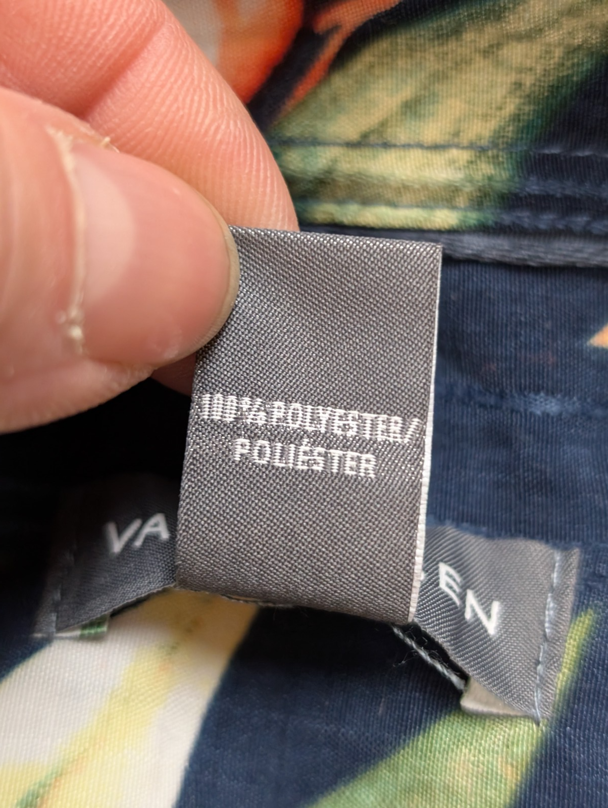 Chemise Hawaïenne Van Heusen 100% Polyester Motif Floral - Taille L/G