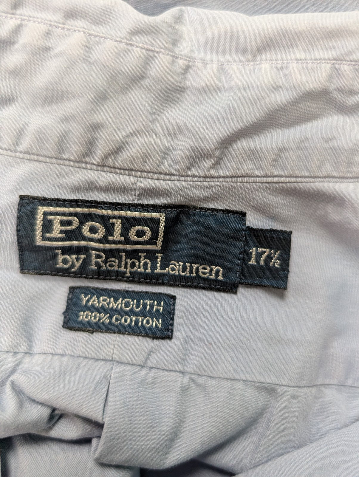 CHEMISE POLO Ralph Lauren homme XXL Classic Bleu Zinc défaut 💨