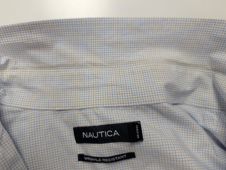 Chemoise Nautica bleu petits carreaux taille XXL #131msch