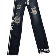 JEAN Fille AMERICAN EAGLE Taille S (6 US) Slim Fit Troué Vintage Super Stretch