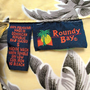 Chemise Hawaïenne Roundy Bay S Jaune Boutons Bois Casino Spa Palme