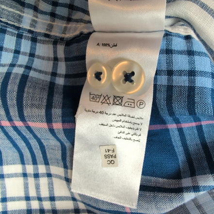 Chemise FYNCH-HATTON à Carreaux avec Poche Manches Longues - Taille XXL