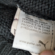 Pull Puma vintage noir double col zippé et boutonné Homme taille M