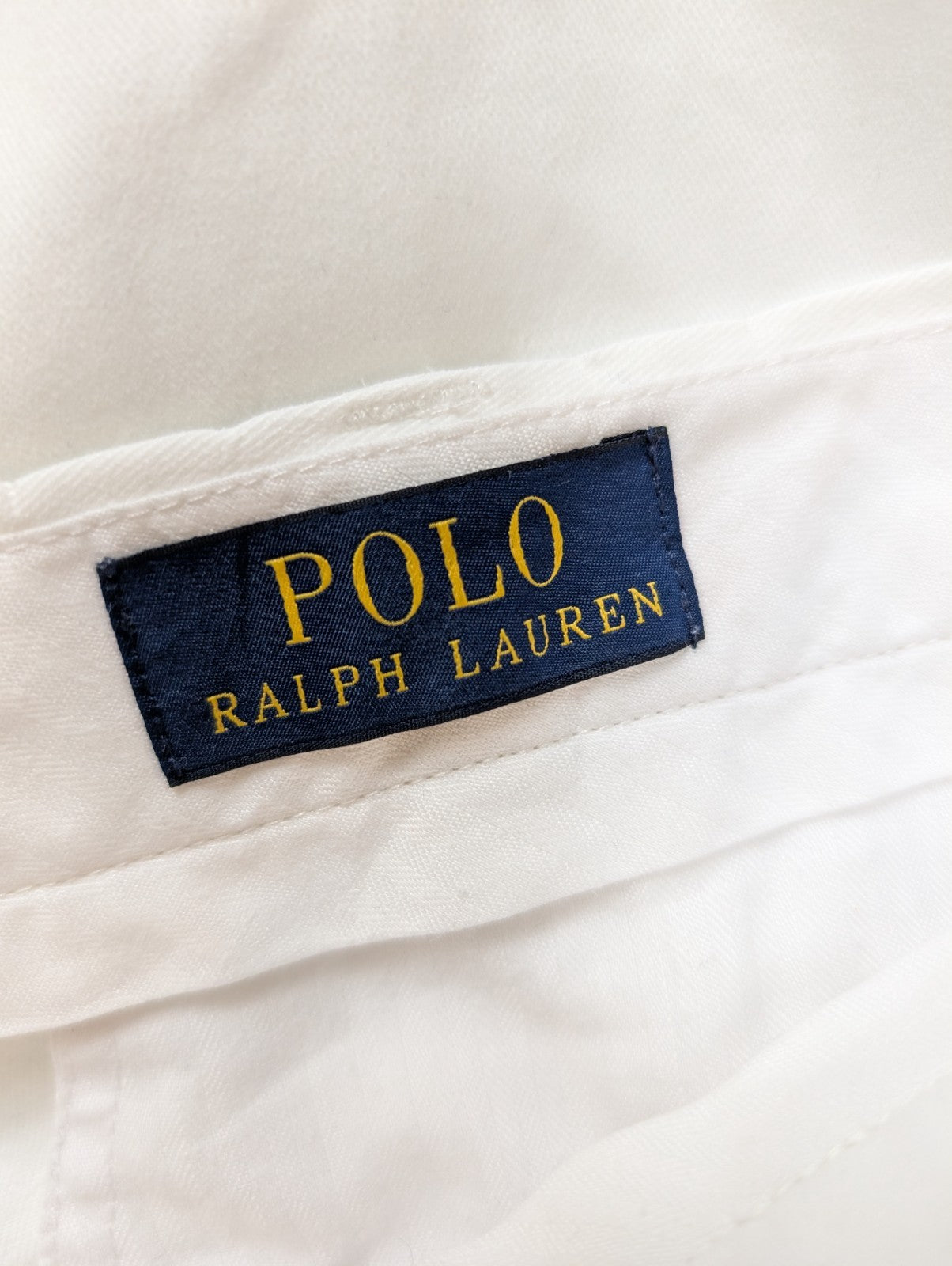 Pantalon Chino POLO RALPH LAUREN Blanc Pur ❄️ Taille W40 (48 FR) ❄️ Luxe