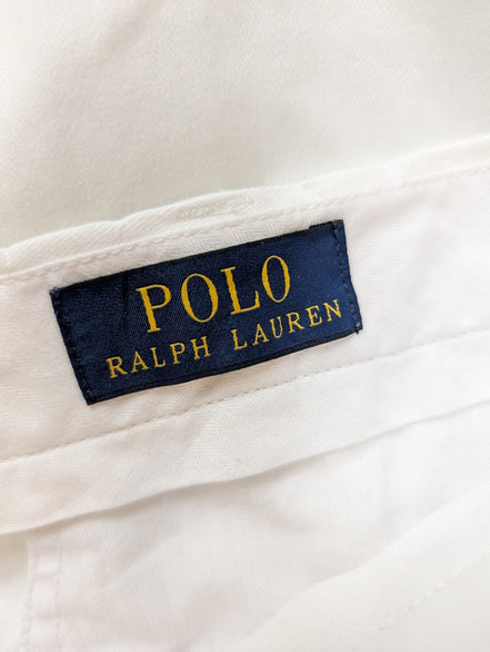 Pantalon Chino POLO RALPH LAUREN Blanc Pur ❄️ Taille W40 (48 FR) ❄️ Luxe