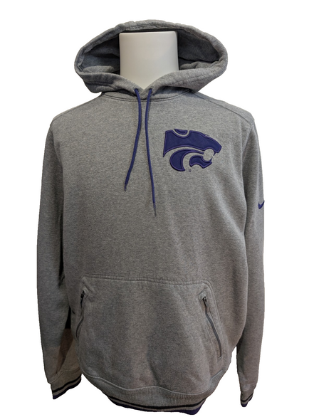 ➜ Sweat à Capuche Nike NCAA Kansas State Wildcats - Logos Brodés - Taille L