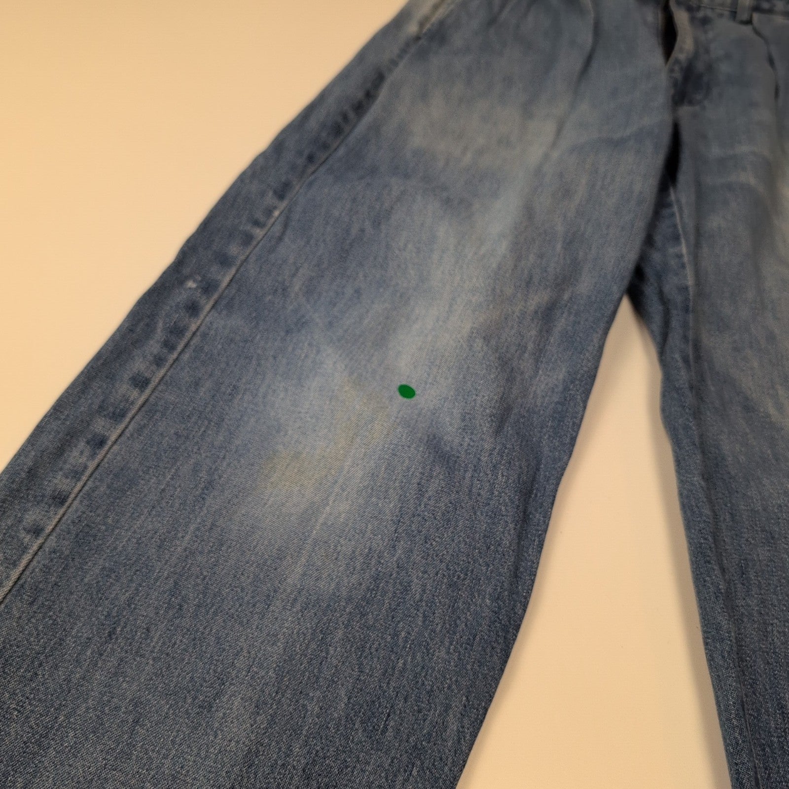 Pantalon Chino Polo Ralph Lauren Denim Bleu À Pinces Homme W28 Vintage 2 Poches