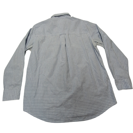 Chemise Chaps bleu clair à carreaux taille M #48e
