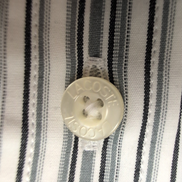 Chemise Lacoste Modern Fit 40 Rayures Blanc Gris Poche Logo Vert manches longues