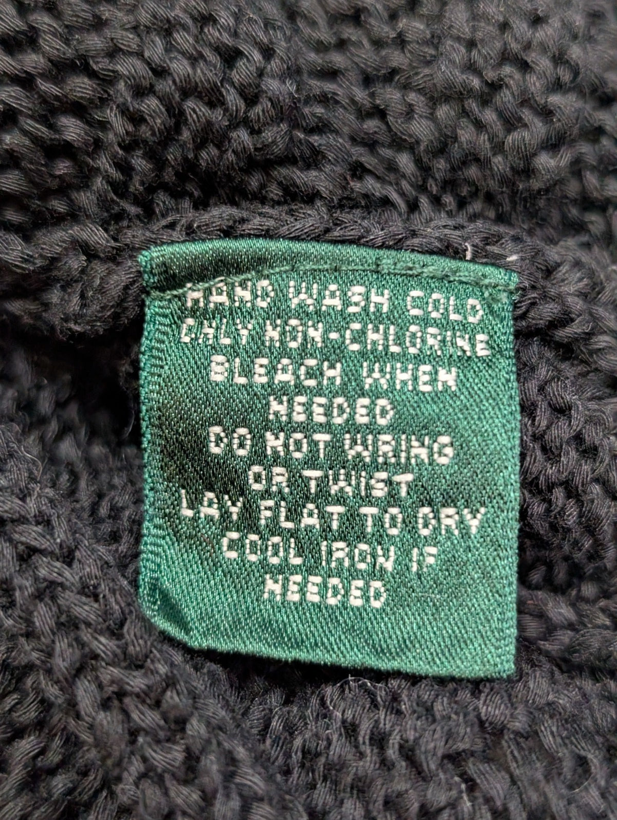 Gilet Lauren Ralph Lauren Femme S Noir Coton Maille Torsadée Cardigan