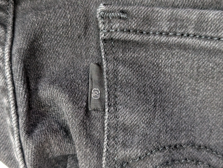 Jean Levi's 505 Femme Noir Straight Ultra Stretch W32 L34 T42 Vintage 🌟👖