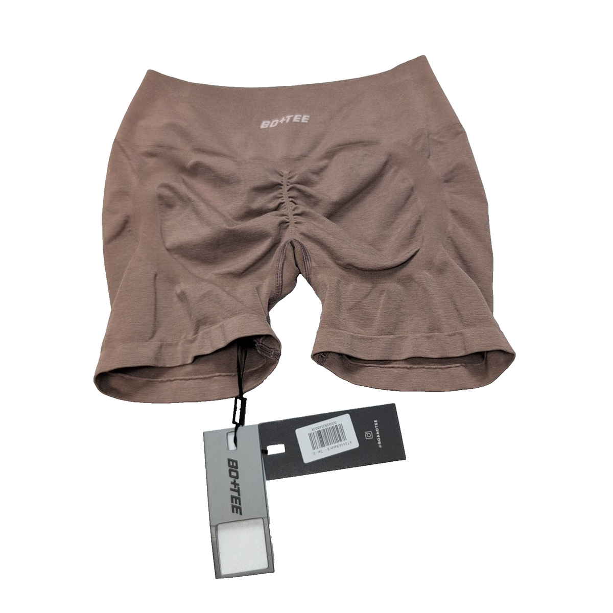 Short Sport Femme XL BO+TEE Marron Sans Coutures Stretch Neuf Étiquette