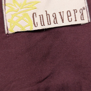 Chemise Style Cubain Cubavera Bordeaux - Broderies & 4 Poches - Taille L