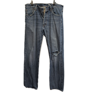 Levi’s 501 Jean Homme W33 L34 Bleu Grunge Vintage Pantalon Bouton
