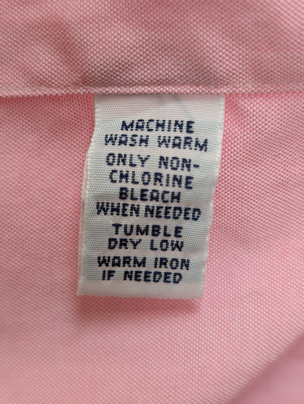 Chemise Ralph Lauren Rose Pâle Manches Longues Classic Fit - Taille L