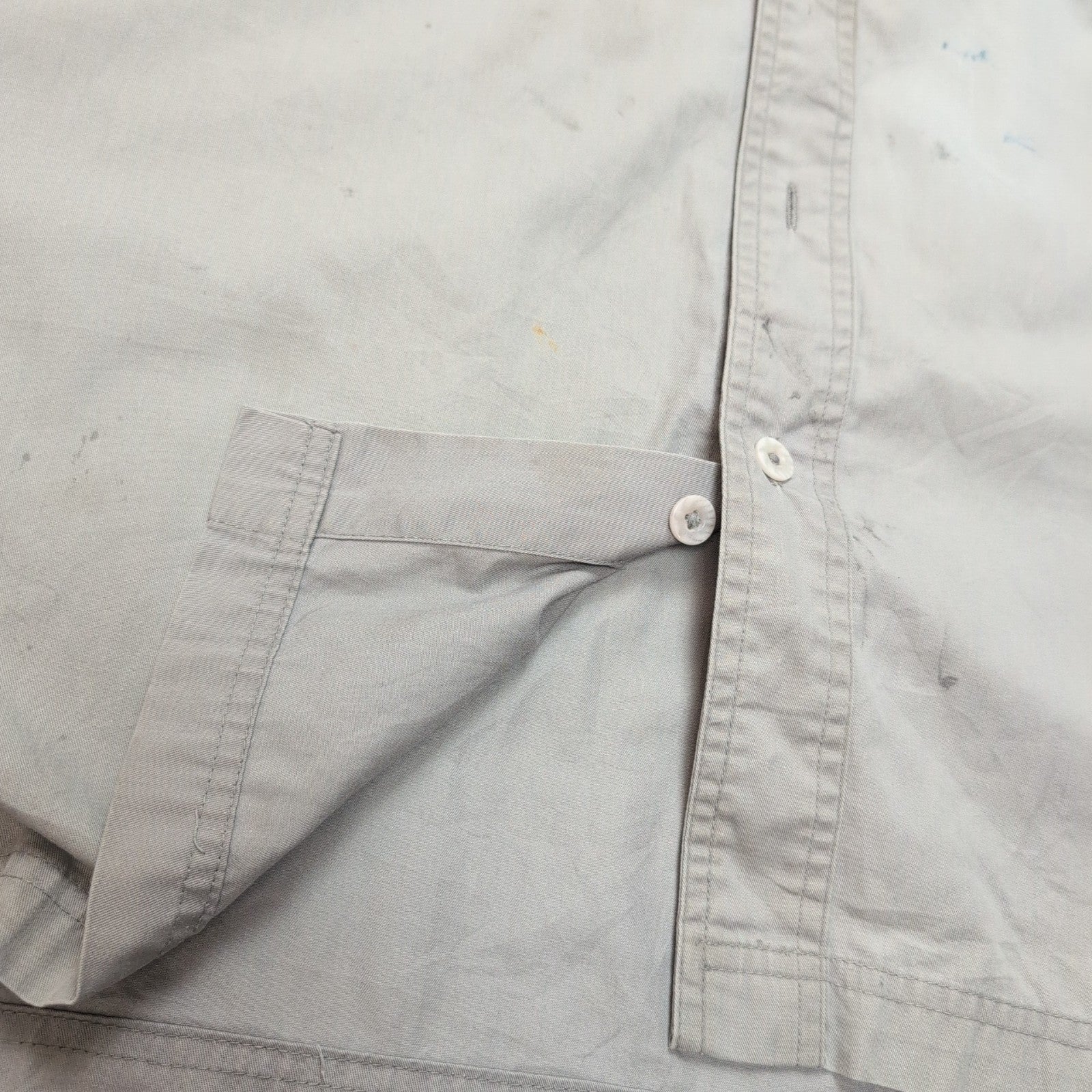 Chemise Harley Davidson 2XL Grise Manches courtes Ventilée Tête de Mort 2 Poches