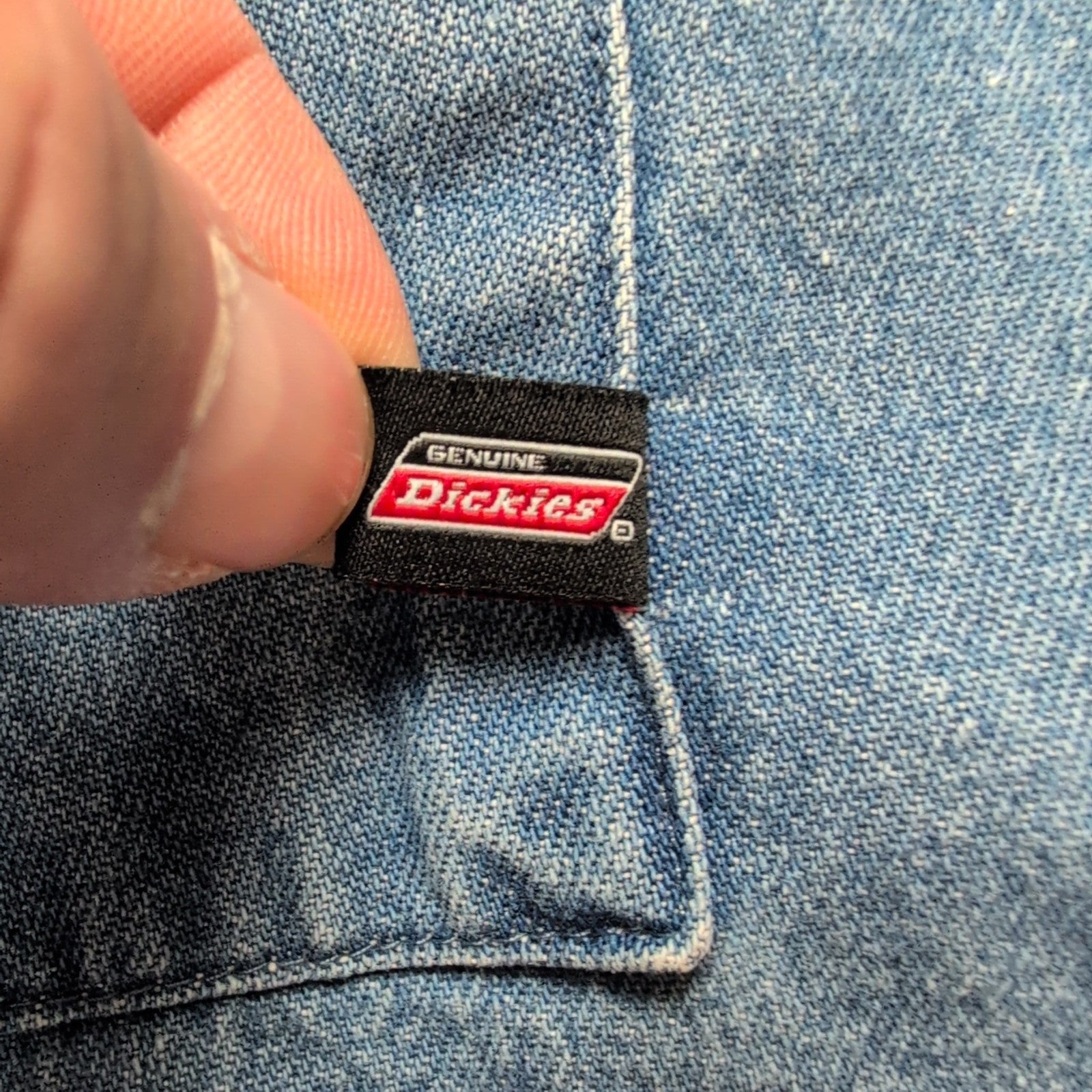 Chemise Dickies jean bleu manches courtes 3XL coton logo workwear