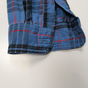 Chemise L.L. BEAN Flanelle Vintage Carreaux Bleu Noir Manches Longues Taille XL