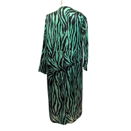 Déshabillé Kimono Dancing Leopard S/M Vert Noir Zèbre NEA Ceinture