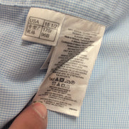 Chemise Brooks Brothers Regent M/L Bleu Pied-de-poule Supima Coton