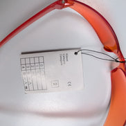 Lunettes de soleil Masque Orange Style Sport Rectangulaire Y2K