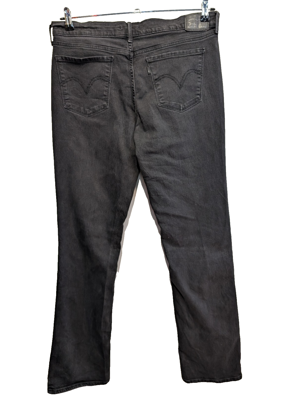 Jean Levi's 505 Femme Noir Straight Ultra Stretch W32 L34 T42 Vintage 🌟👖