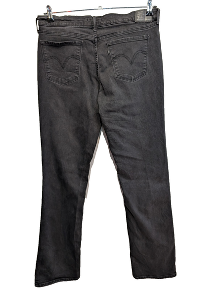 Jean Levi's 505 Femme Noir Straight Ultra Stretch W32 L34 T42 Vintage 🌟👖